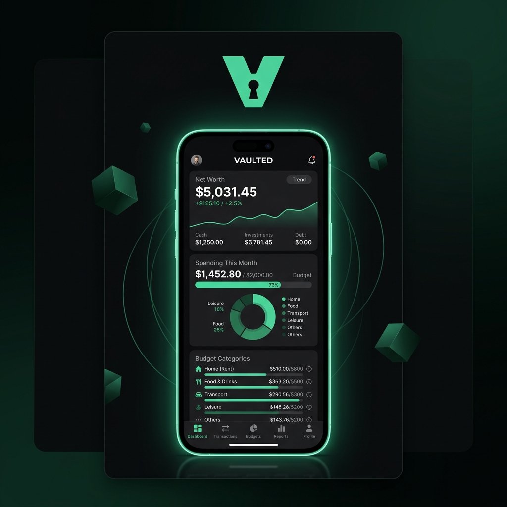 Vaulted - Air-gapped personal finance app. 100% offline. Predictive en